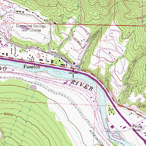 Topographic Map of Oasis Creek, CO