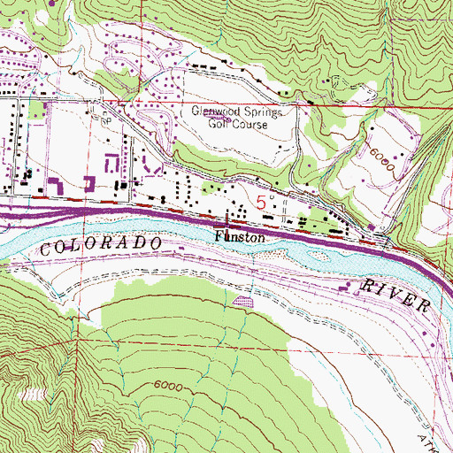 Topographic Map of Funston, CO