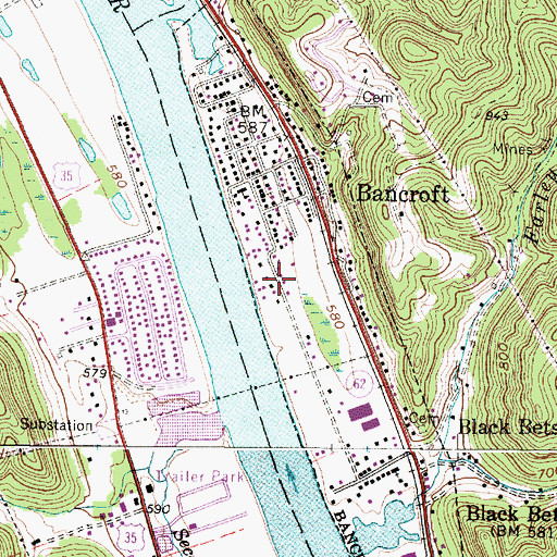 Topographic Map of Thornhill Addition, WV
