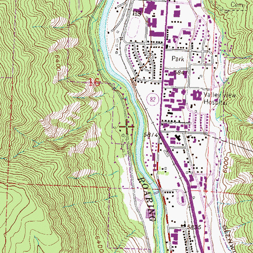 Topographic Map of Atkinson Canal, CO