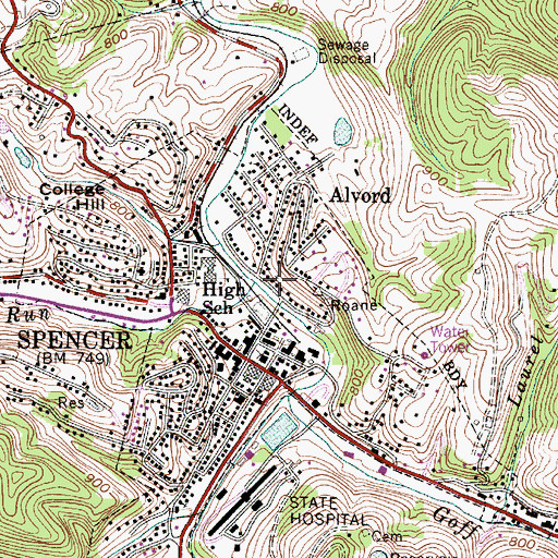 Topographic Map of Apostolic Faith Chapel, WV