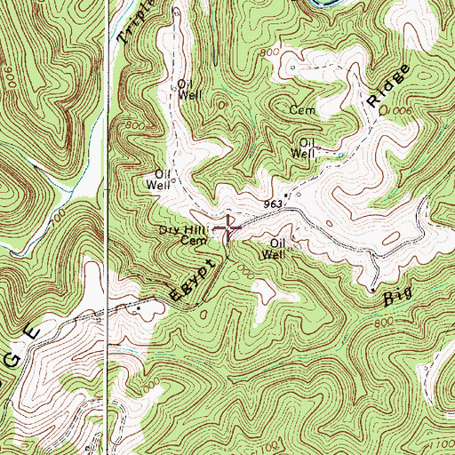 Topographic Map of Bluehead Church (historical), WV