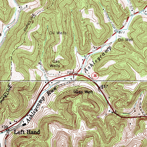 Topographic Map of Bright, WV