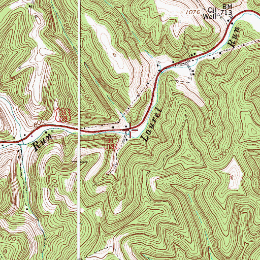 Topographic Map of Laurel School (historical), WV