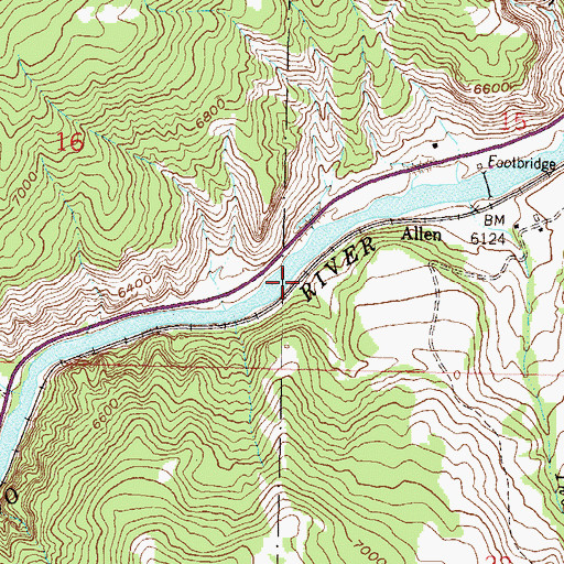 Topographic Map of Allen, CO