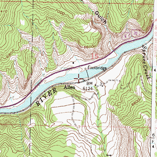 Topographic Map of Ike Creek, CO