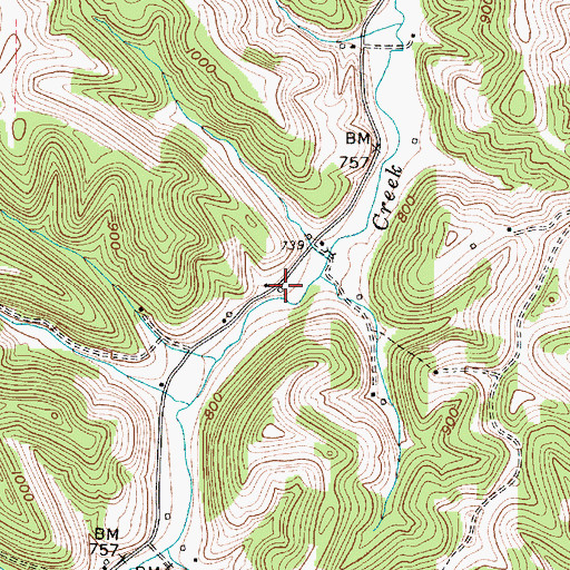 Topographic Map of North Star School (historical), WV