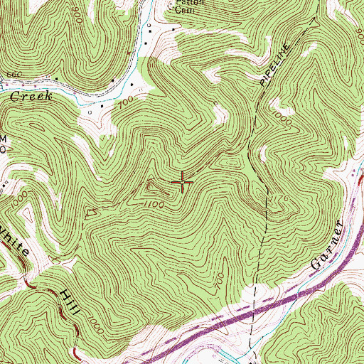 Topographic Map of Taylor Public Hunting Area, WV