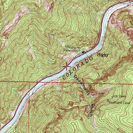 Topographic Map of Deadmans Creek, CO