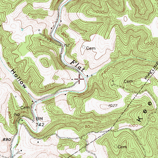 Topographic Map of Woodyard (historical), WV
