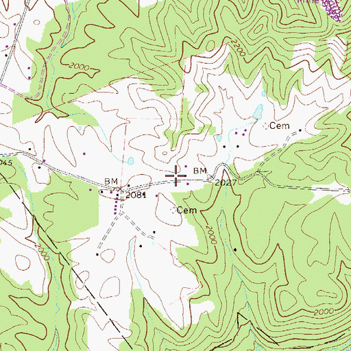 Topographic Map of Armstrong School (historical), WV