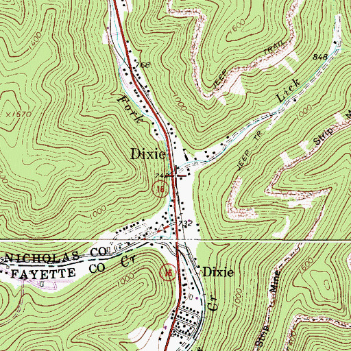 Topographic Map of Eberbaugh Station (historical), WV