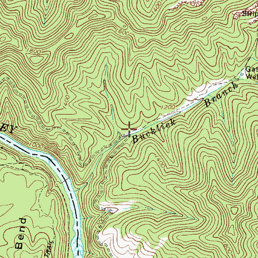 Topographic Map of Bucklick School (historical), WV
