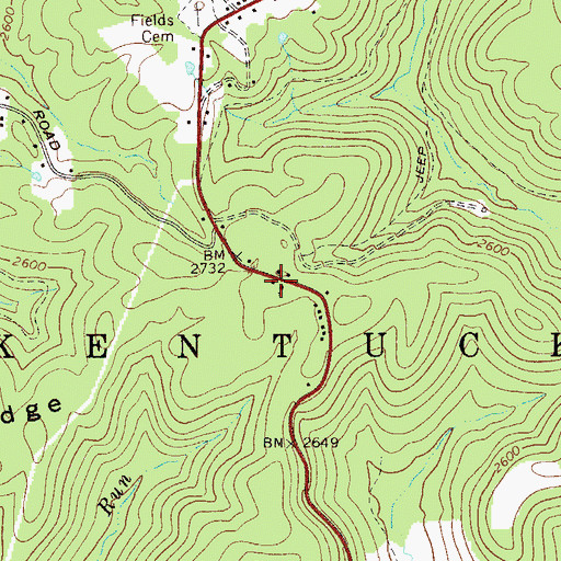 Topographic Map of New Testament Baptist Church, WV