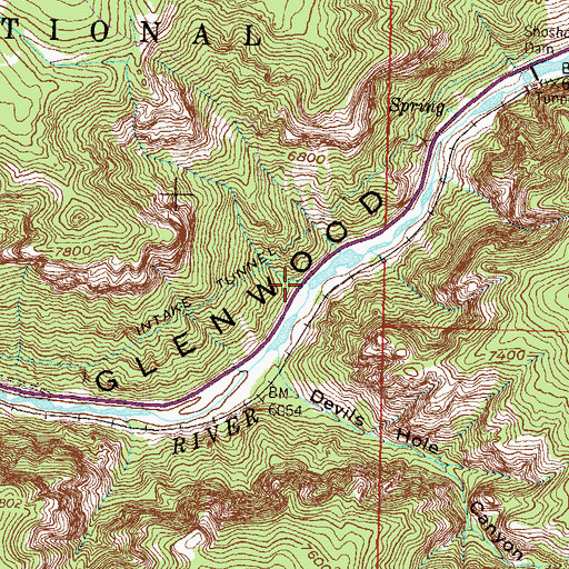 Topographic Map of Wagon Gulch, CO