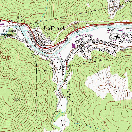 Topographic Map of Church of God, WV
