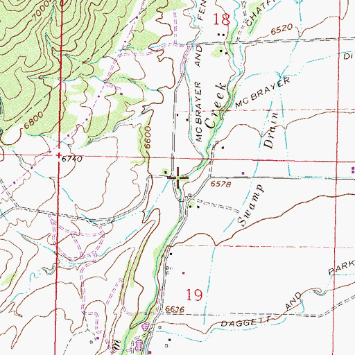 Topographic Map of Spring Gulch, CO
