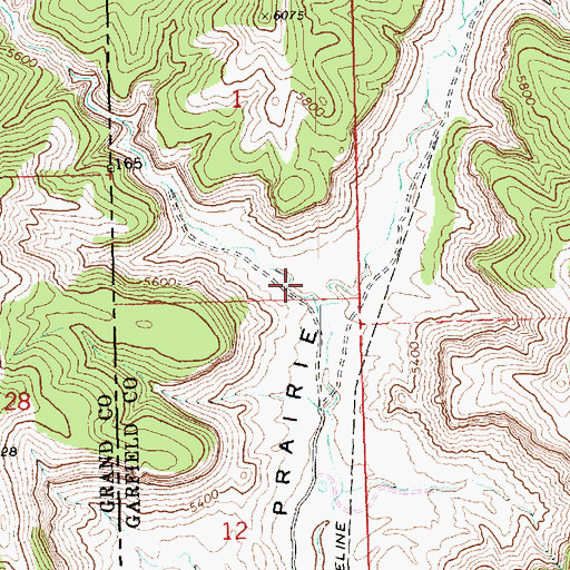 Topographic Map of Jim Canyon, CO