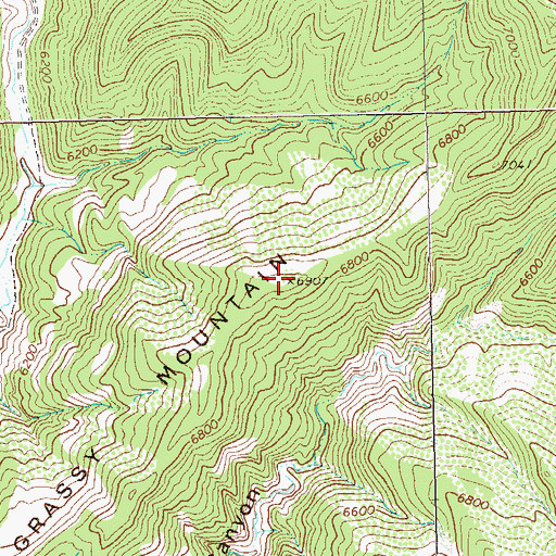 Topographic Map of Grassy Mountain, CO
