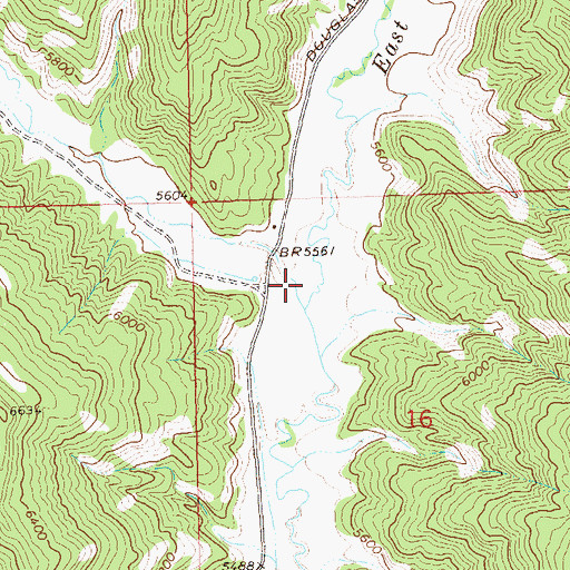 Topographic Map of Spink Canyon, CO
