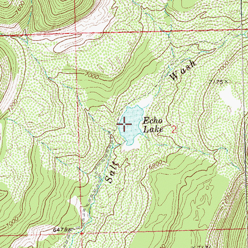 Topographic Map of Echo Lake, CO