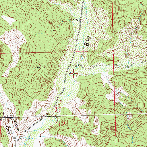 Topographic Map of Garvey Canyon, CO