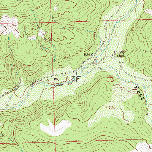 Topographic Map of Deer Creek, CO