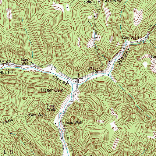 Topographic Map of Kinder (historical), WV