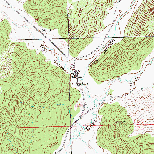 Topographic Map of Hay Canyon, CO