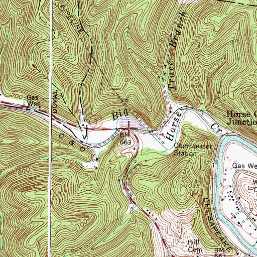 Topographic Map of Altman, WV