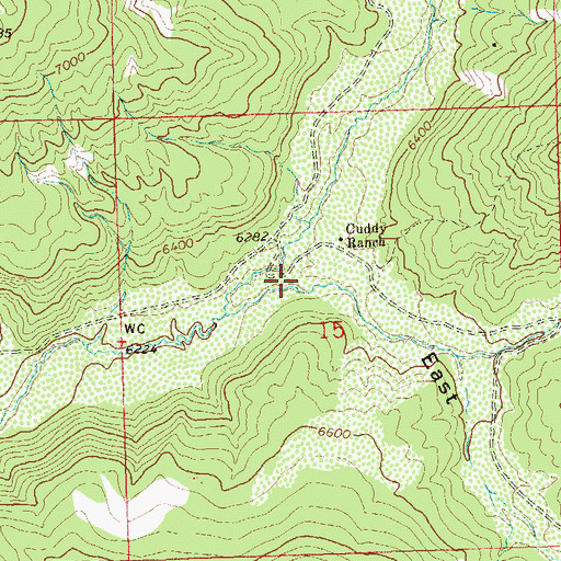 Topographic Map of East Gulch, CO