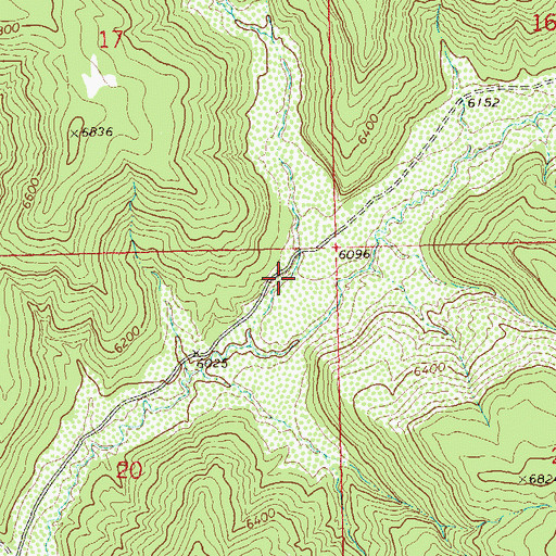 Topographic Map of Lapham Canyon, CO