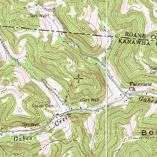 Topographic Map of Foreman Knob Lookout Tower, WV
