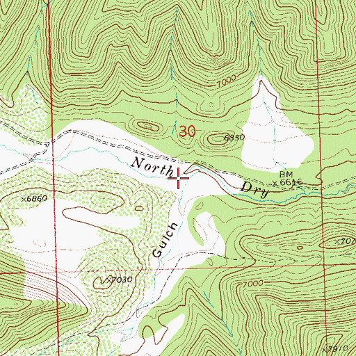 Topographic Map of Forshay Gulch, CO