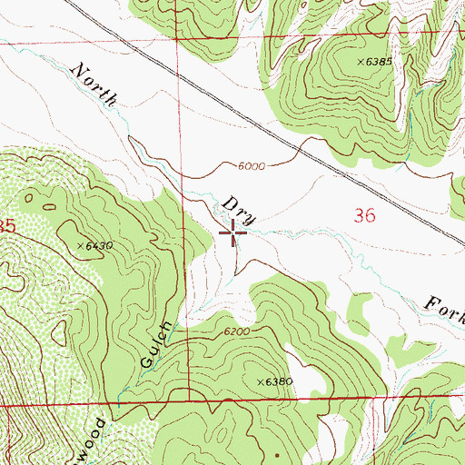 Topographic Map of Cottonwood Gulch, CO