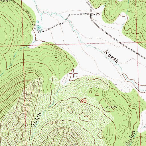 Topographic Map of Sawmill Gulch, CO