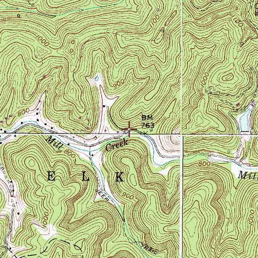 Topographic Map of Villa (historical), WV