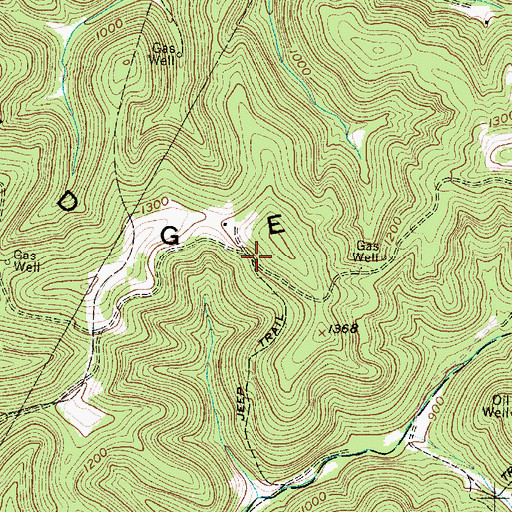 Topographic Map of Apgah (historical), WV
