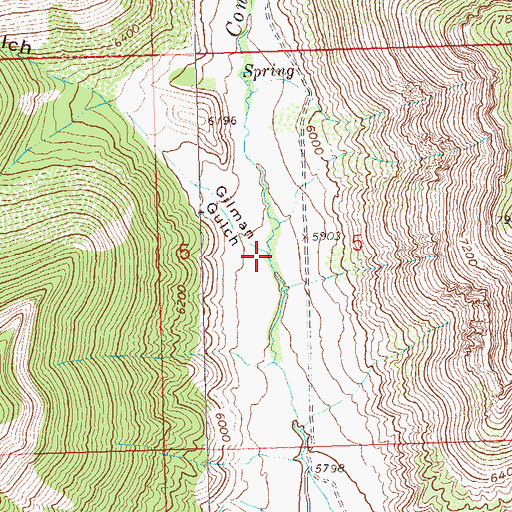 Topographic Map of Gilman Gulch, CO