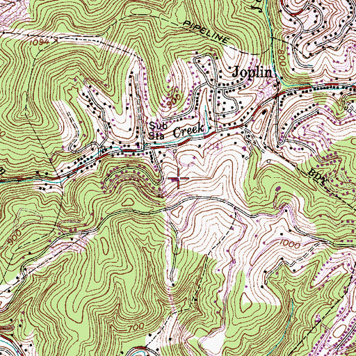 Topographic Map of Kenna Elementary School, WV