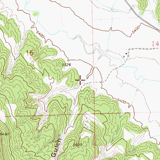 Topographic Map of Gibler Gulch, CO