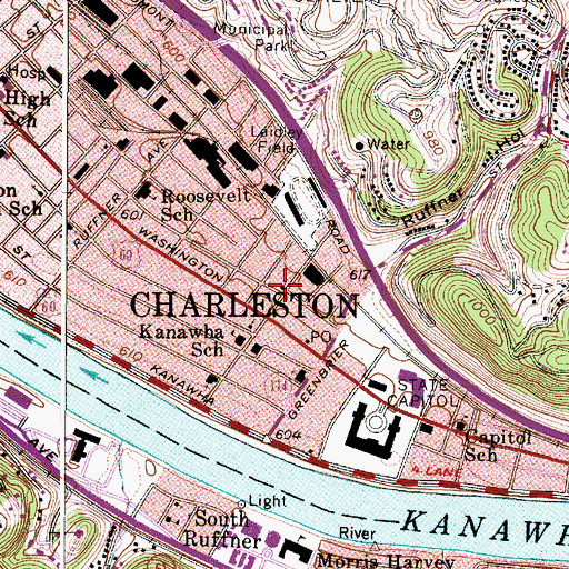 Topographic Map of Asbury United Methodist Church, WV
