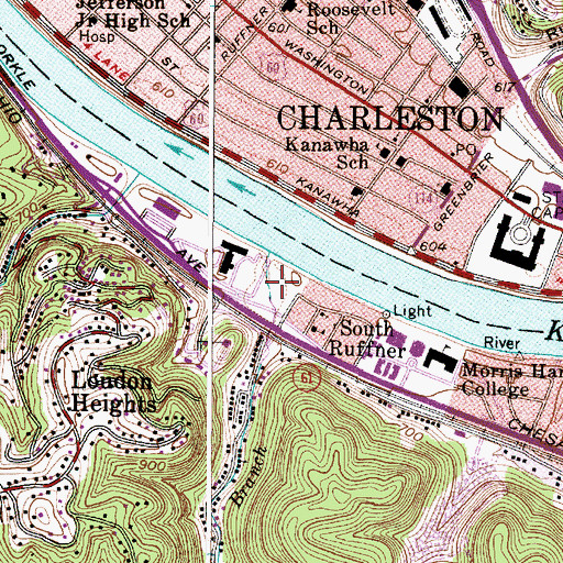 Topographic Map of Blackwell Field, WV