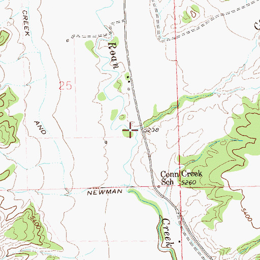 Topographic Map of Conn Creek, CO