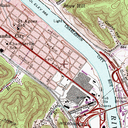 Topographic Map of Westminster Presbyterian Church, WV