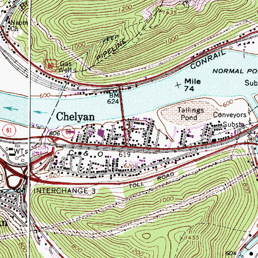 Topographic Map of Church of Christ (historical), WV
