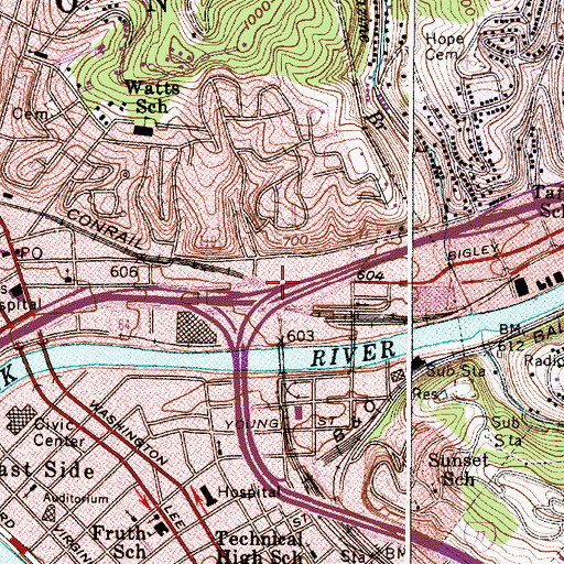 Topographic Map of McElmore Memorial Advent Christian Church (historical), WV