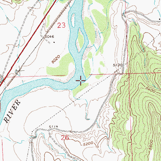 Topographic Map of Dry Creek, CO