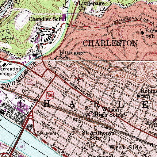 Topographic Map of Shepherd United Methodist Church, WV