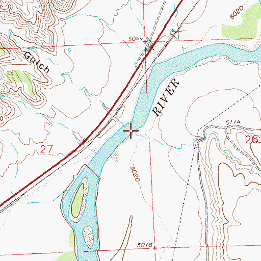 Topographic Map of Pete and Bill Creek, CO